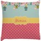 Easter Birdhouses Decorative Pillow Case (Personalized)