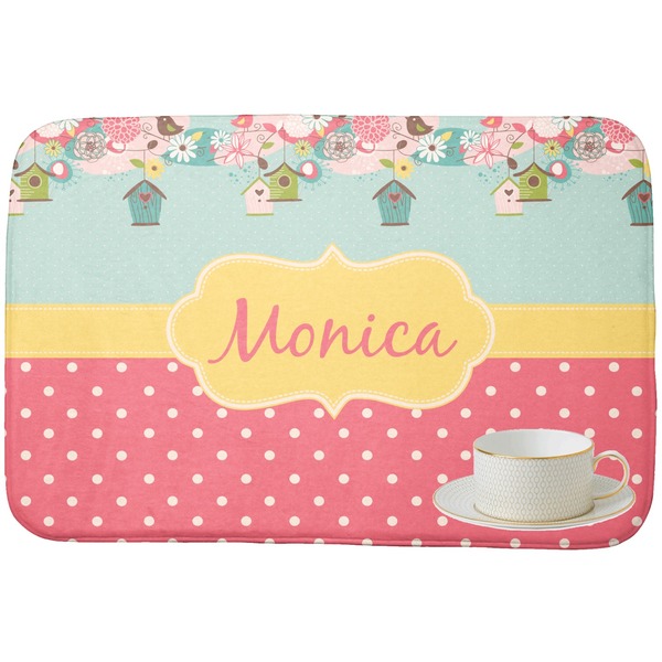 Easter Birdhouses Dish Drying Mat