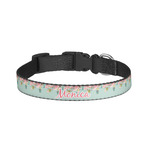 Easter Birdhouses Dog Collar - Large (Personalized)