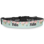 Easter Birdhouses Deluxe Dog Collar (Personalized)