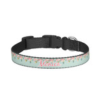 Easter Birdhouses Dog Collar - Small (Personalized)