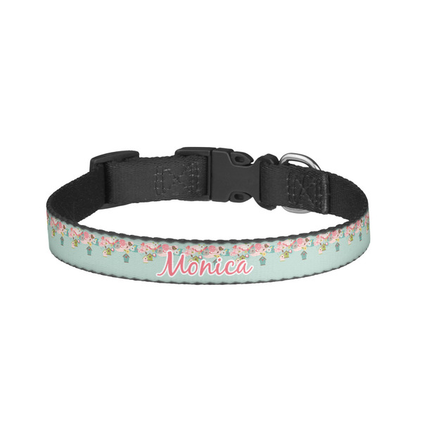 Custom Easter Birdhouses Dog Collar - Small (Personalized)
