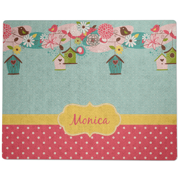 Easter Birdhouses Dog Food Mat - Large without Bowls