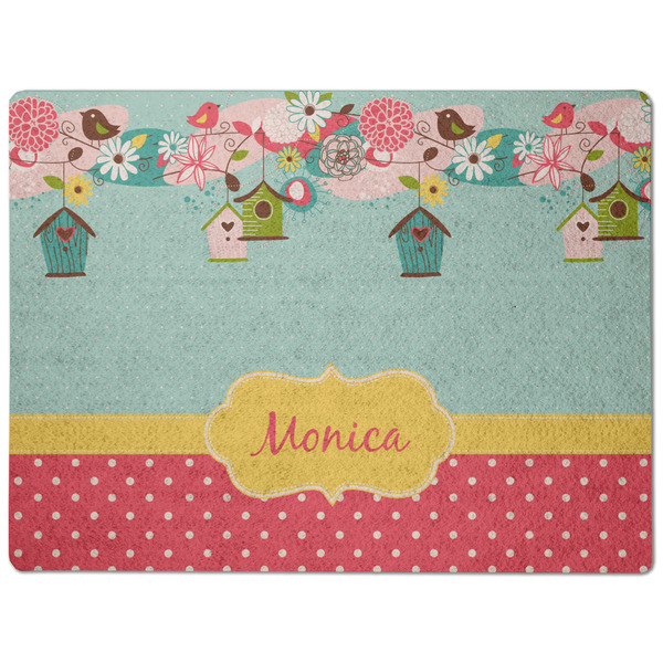 Easter Birdhouses Dog Food Mat - Medium without bowls