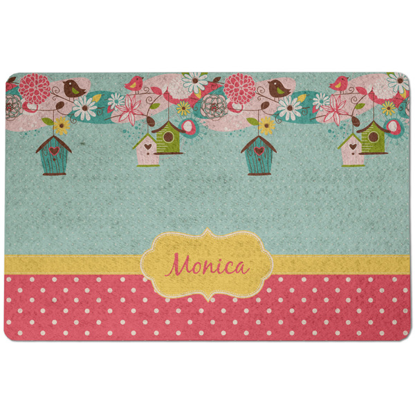 Easter Birdhouses Dog Food Mat - Small without bowls