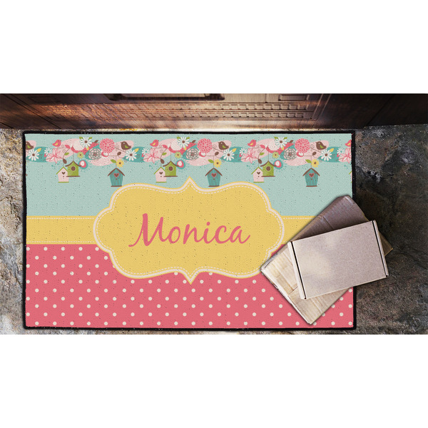 Easter Birdhouses Door Mat - LIFESTYLE (Lrg)