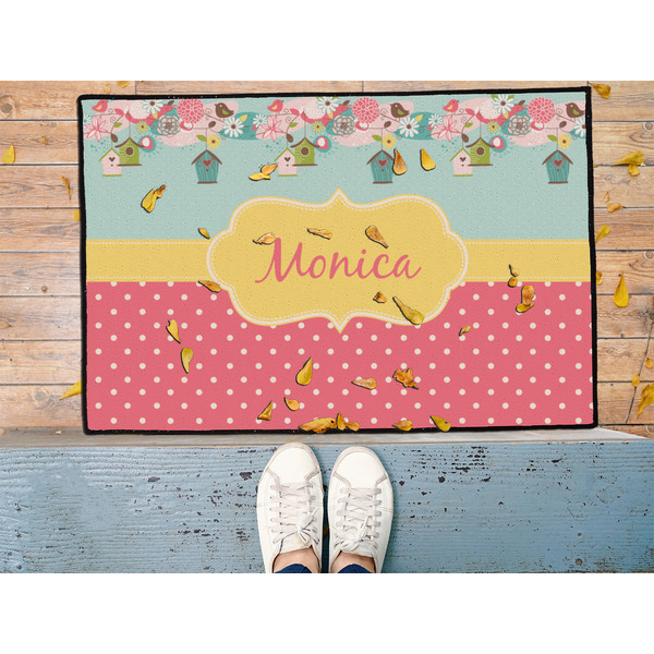 Easter Birdhouses Door Mat - LIFESTYLE (Med)