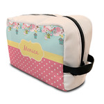 Easter Birdhouses Toiletry Bag / Dopp Kit (Personalized)