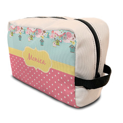 Easter Birdhouses Toiletry Bag / Dopp Kit (Personalized)
