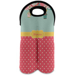 Easter Birdhouses Wine Tote Bag (2 Bottles) (Personalized)