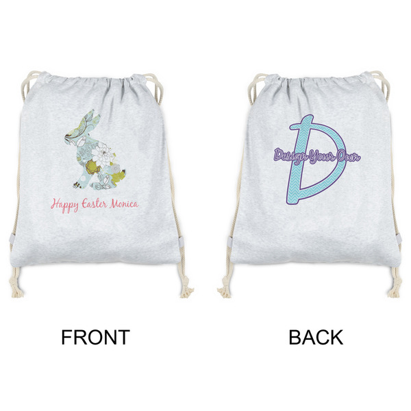 Easter Birdhouses Drawstring Backpacks - Sweatshirt Fleece - Double Sided - APPROVAL