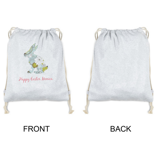 Easter Birdhouses Drawstring Backpacks - Sweatshirt Fleece - Single Sided - APPROVAL