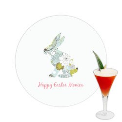 Easter Birdhouses Printed Drink Topper -  2.5" (Personalized)