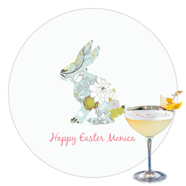 Custom Easter Birdhouses Printed Drink Topper - 3.5" (Personalized)