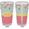 Easter Birdhouses Pint Glass - Full Color - Front & Back Views