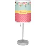 Easter Birdhouses 7" Drum Lamp with Shade Linen (Personalized)