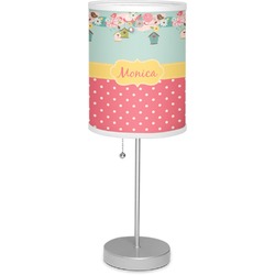 Easter Birdhouses Lamp with Drum Shade (Personalized)
