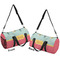 Easter Birdhouses Duffle bag large front and back sides