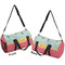 Easter Birdhouses Duffle bag small front and back sides