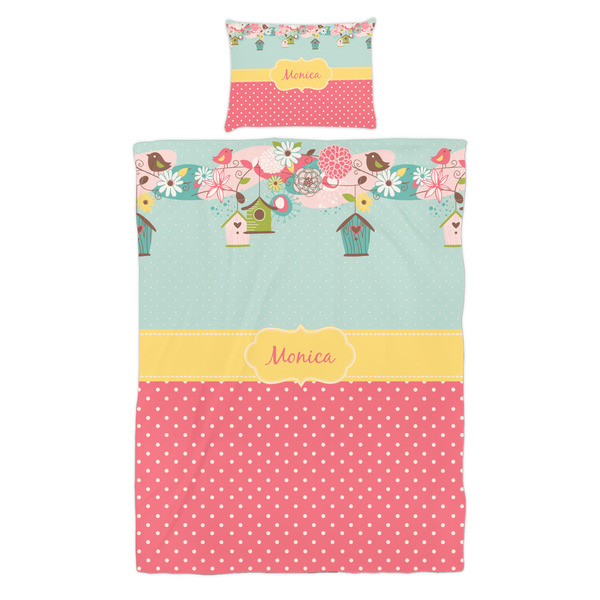 Easter Birdhouses Duvet Cover Set - Twin - Alt Approval