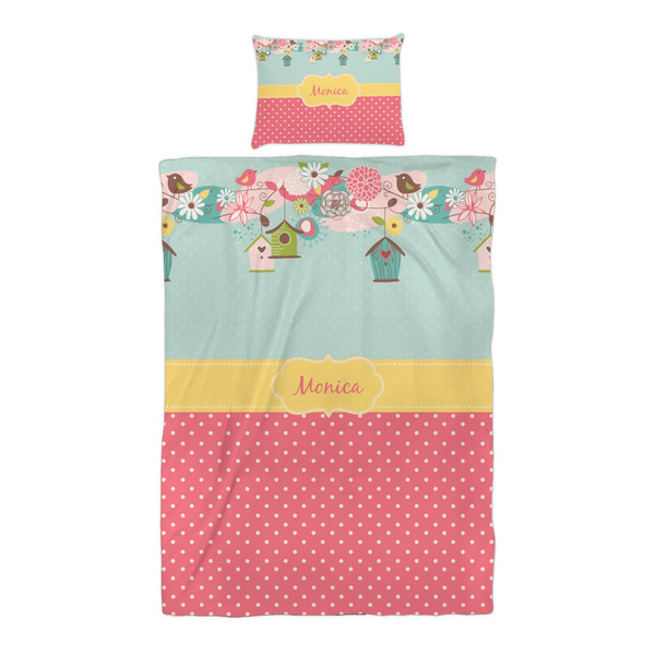 Easter Birdhouses Duvet Cover Set - Twin XL - Alt Approval