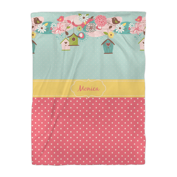 Easter Birdhouses Duvet Cover - Twin XL - Front