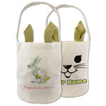 Easter Birdhouses Double Sided Easter Basket (Personalized)