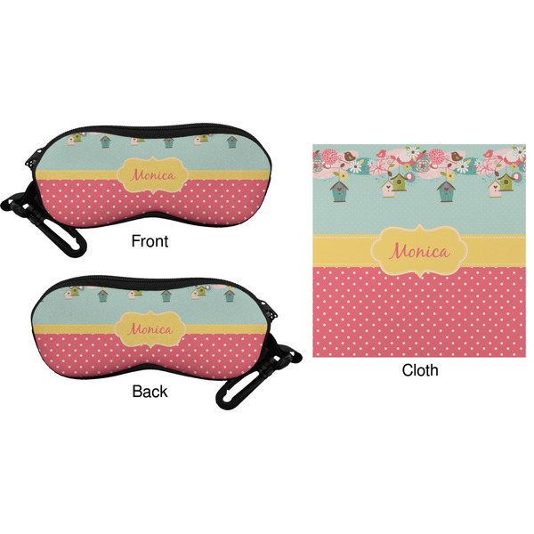 Easter Birdhouses Eyeglass Case & Cloth (Approval)