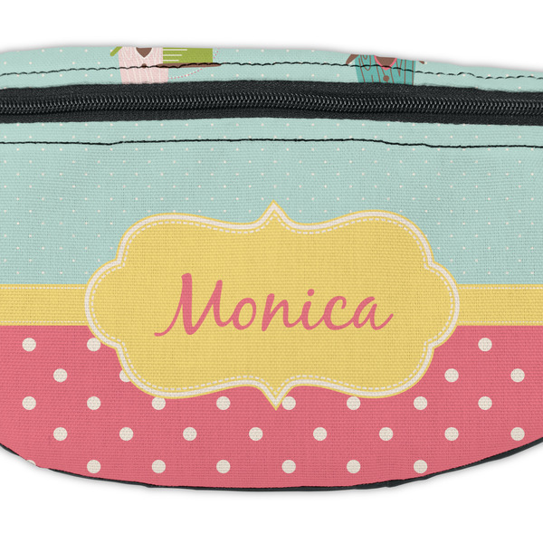 Easter Birdhouses Fanny Pack - Closeup