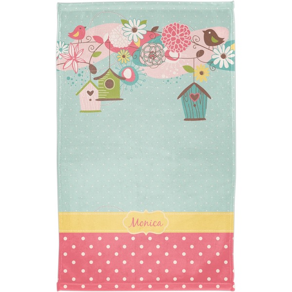 Easter Birdhouses Finger Tip Towel - Full View