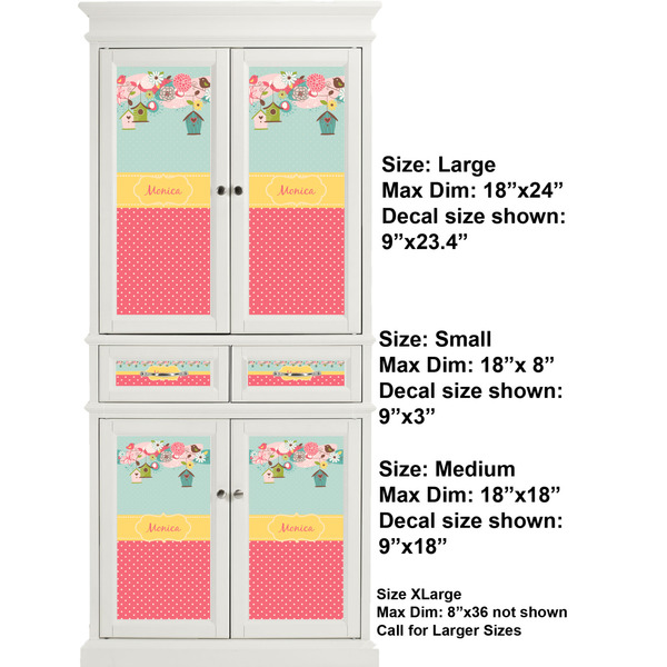 Easter Birdhouses Full Cabinet (Show Sizes)