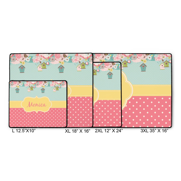 Easter Birdhouses Gaming Mats - SIZE CHART