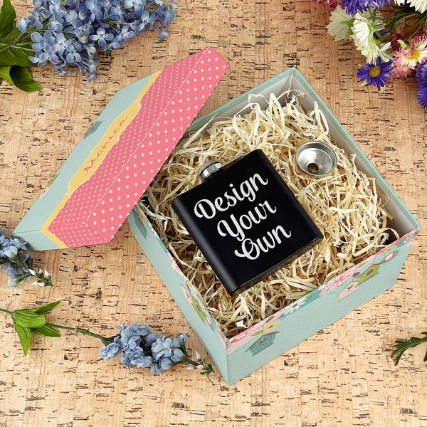 Easter Birdhouses Gift Boxes with Lid - Canvas Wrapped - Large - In Context