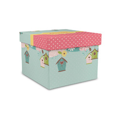 Easter Birdhouses Gift Box with Lid - Canvas Wrapped - Small (Personalized)