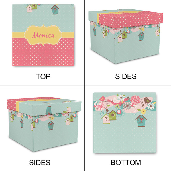 Easter Birdhouses Gift Boxes with Lid - Canvas Wrapped - XX-Large - Approval