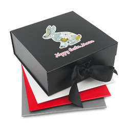Easter Birdhouses Gift Box with Magnetic Lid (Personalized)