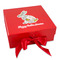 Easter Birdhouses Gift Boxes with Magnetic Lid - Red - Front