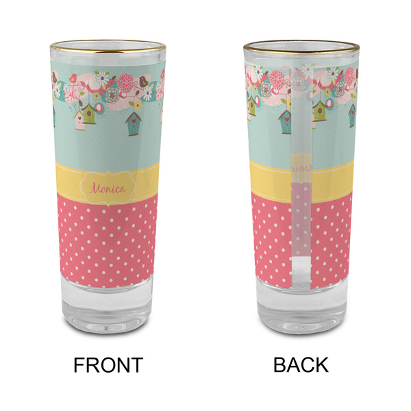Easter Birdhouses Glass Shot Glass - 2 oz - Single - APPROVAL