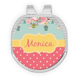 Easter Birdhouses Golf Ball Marker - Hat Clip - Silver