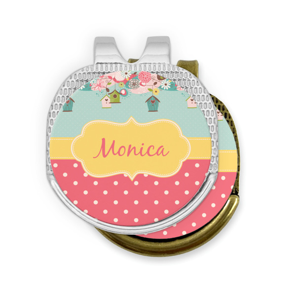 Easter Birdhouses Golf Ball Marker Hat Clip - PARENT/MAIN