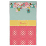 Easter Birdhouses Golf Towel - Poly-Cotton Blend w/ Name or Text