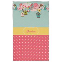 Easter Birdhouses Golf Towel - Poly-Cotton Blend w/ Name or Text