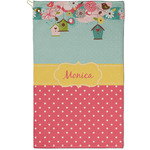 Easter Birdhouses Golf Towel - Poly-Cotton Blend - Small w/ Name or Text