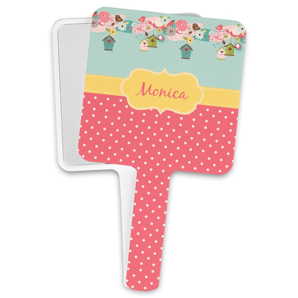 Custom Easter Birdhouses Hand Mirror (Personalized)