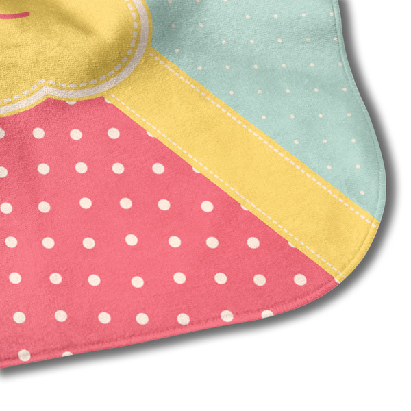Easter Birdhouses Hooded Baby Towel- Detail Corner