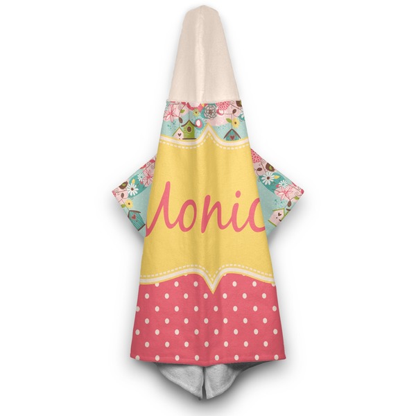 Easter Birdhouses Hooded Towel - Hanging