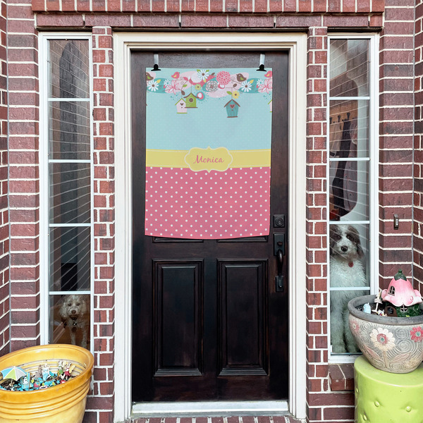 Easter Birdhouses House Flags - Double Sided - (Over the door) LIFESTYLE