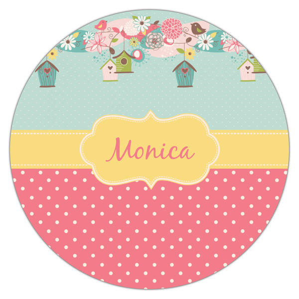 Easter Birdhouses Icing Circle - Large - Single