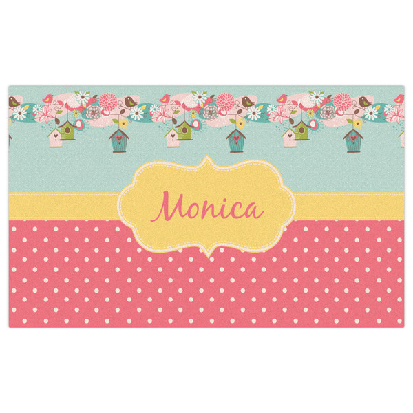 Easter Birdhouses Indoor / Outdoor Rug - 3'x5' - Front Flat