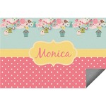 Easter Birdhouses Indoor / Outdoor Rug - 8'x10' (Personalized)